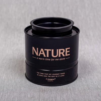 High airtight custom small tea caddy packaging portable tin container with inner lid