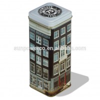 Square chocolate tin / square candy tin / customized packaging tin